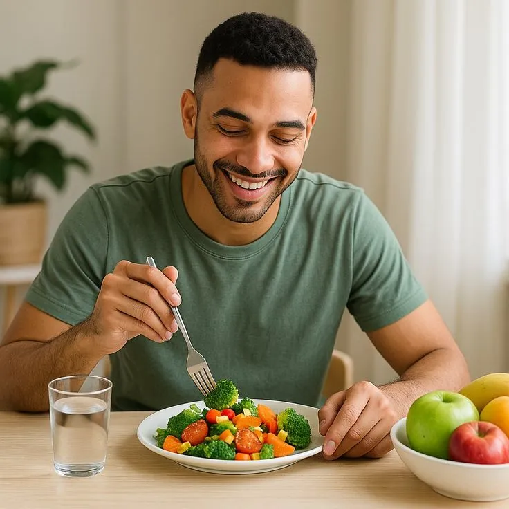 Thoughtful meal setting with natural light